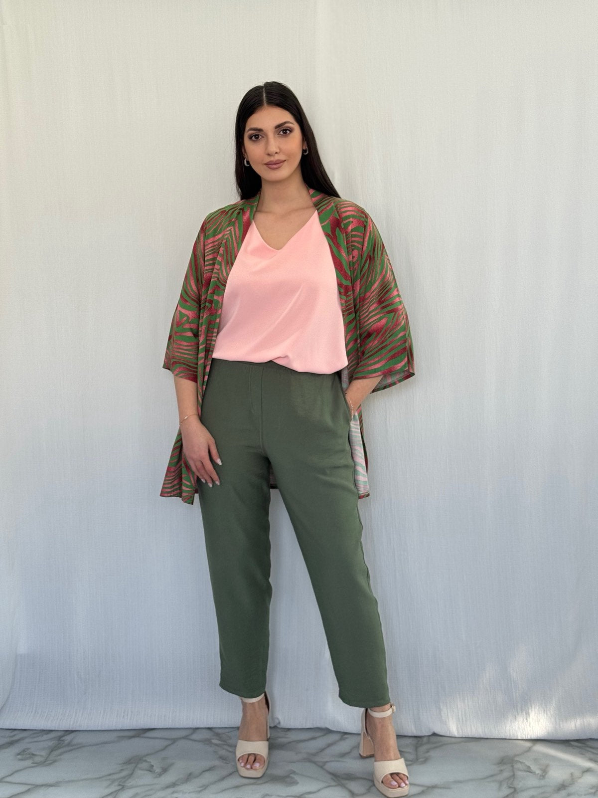 Παντελόνι με Τσέπες και Λάστιχο στη Μέση