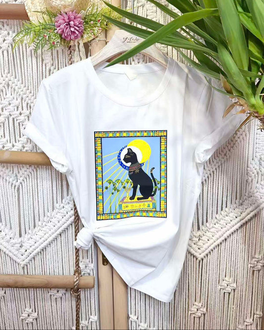 T-shirt με Αιγυπτιακό Τύπωμα