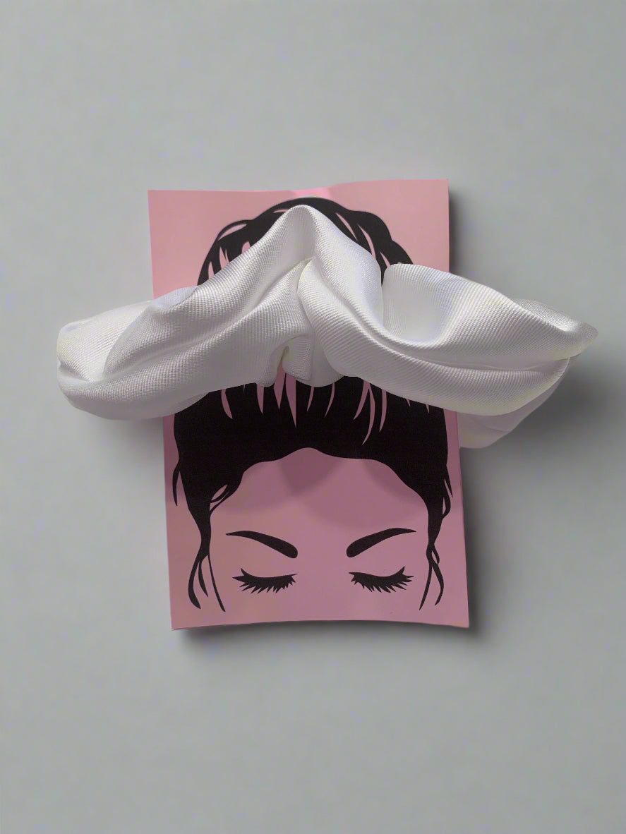Χειροποίητο Λευκό Scrunchie για Νύφες