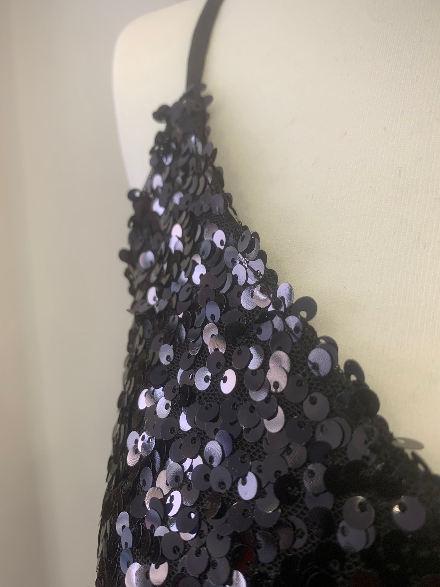 Top Παγιέτα Μαύρο