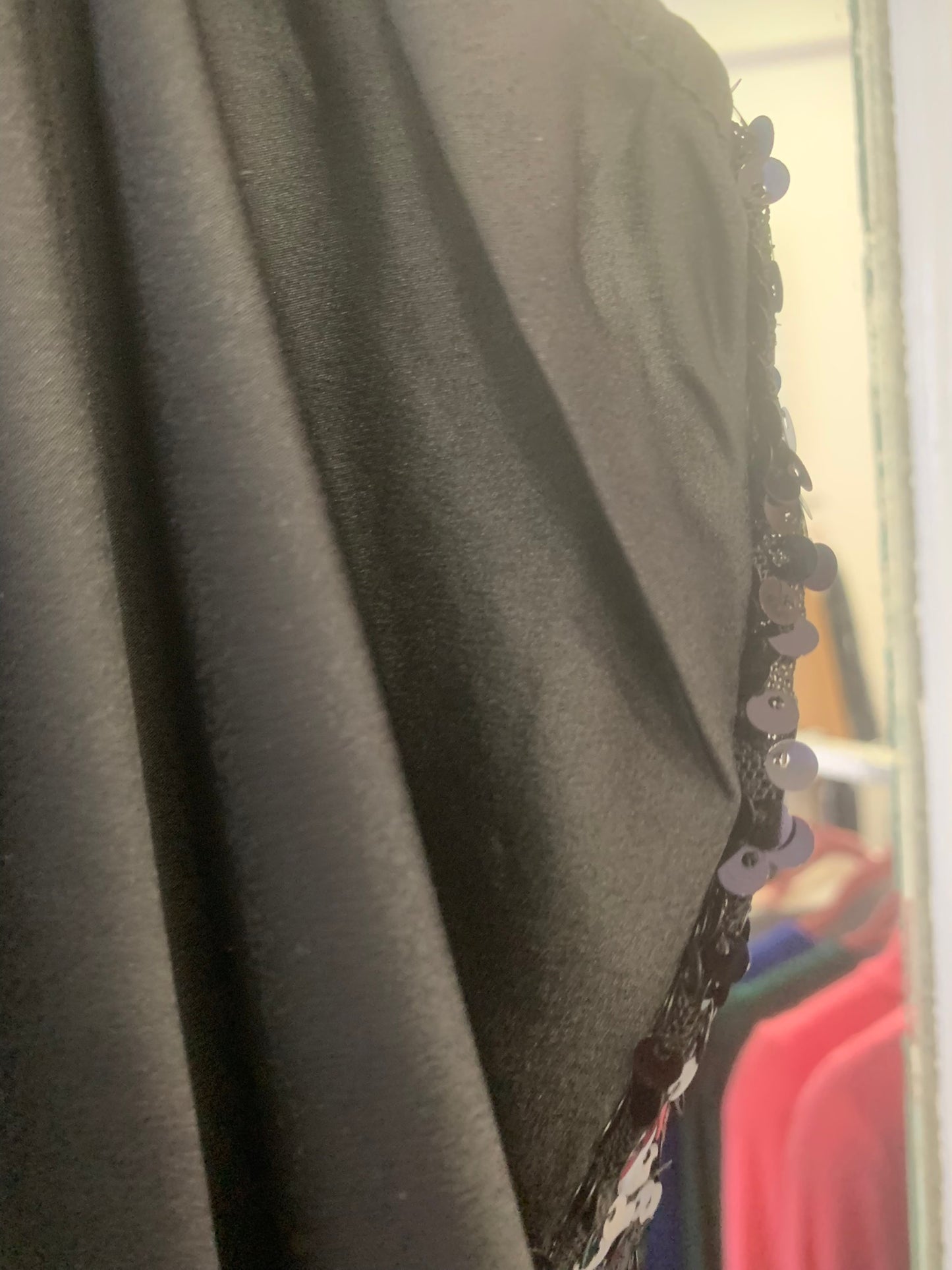 Top Παγιέτα Μαύρο