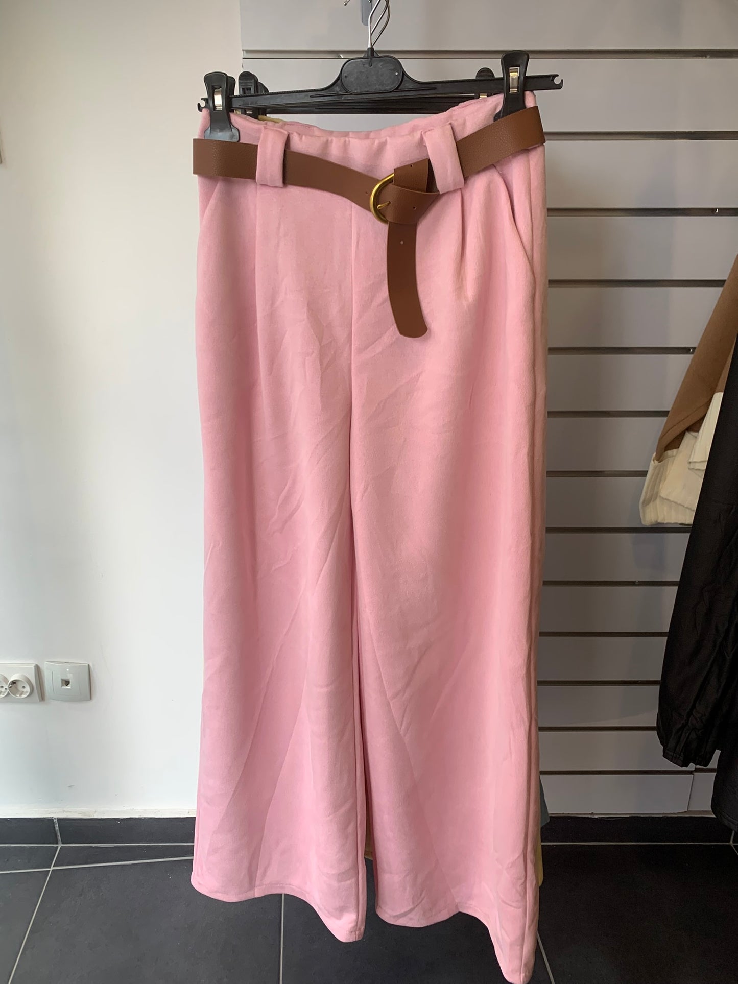 Σουέτ Παντελόνι με Πιέτες και Ζώνη